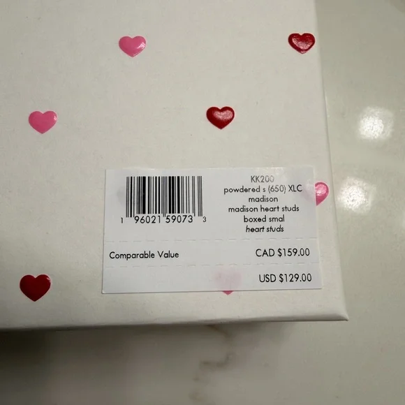 Kate Spade Light Pink Card Holder with Heart Accents - Picture 6 of 6